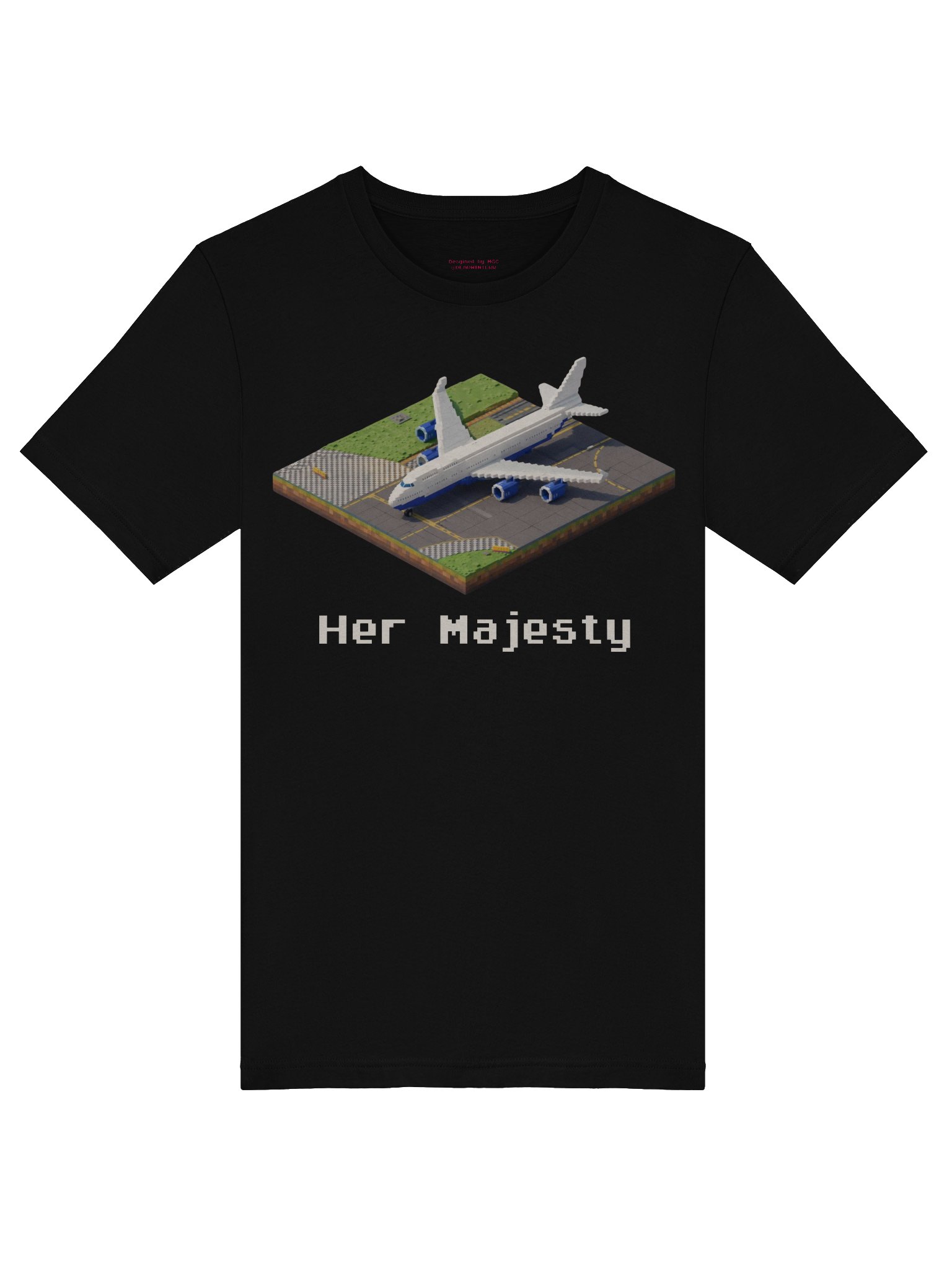 "Her Majesty" Queen White Boeing 747 Shirt product image (5)