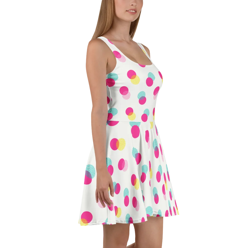 Candy Sprinkle Polka Skater Dress product image (4)