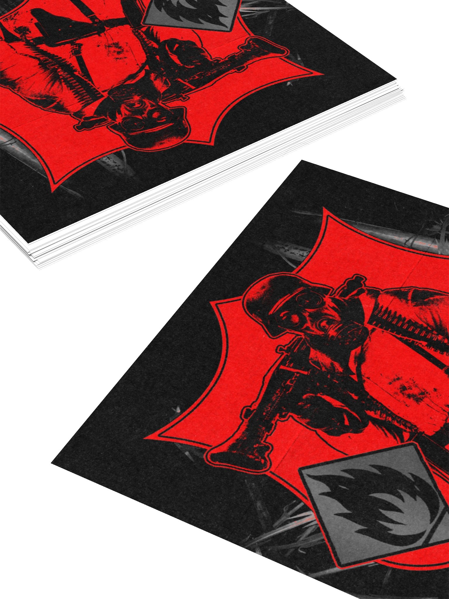 "NO DESIRE TO FIT IN" STICKER RED product image (12)