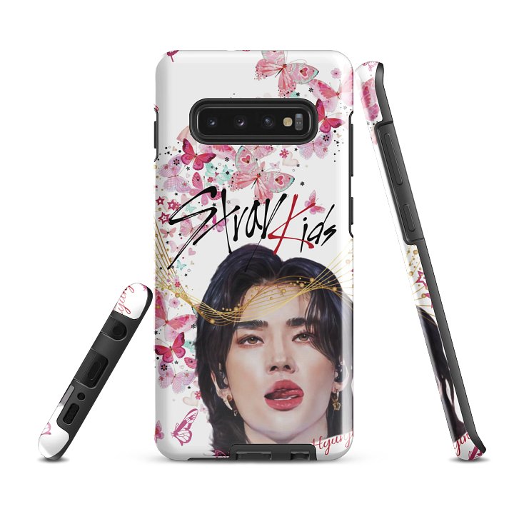 STRAYKIDS Hyunjin Pink Butterflies Samsung® Tough Case product image (5)