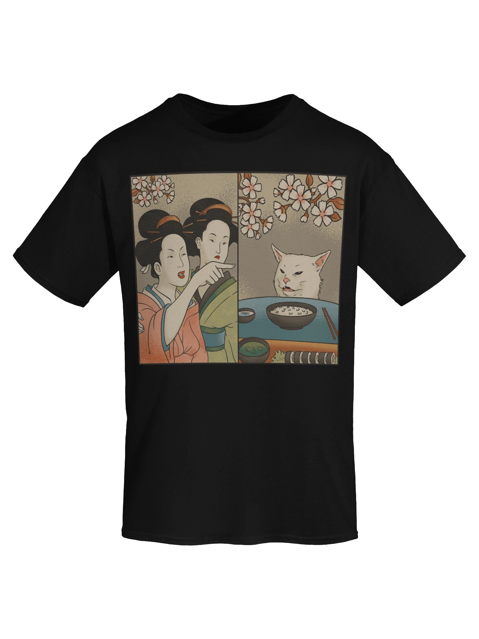Woman Yelling At A Cat Meme Japanese Graphic T-Shirt product image (19)