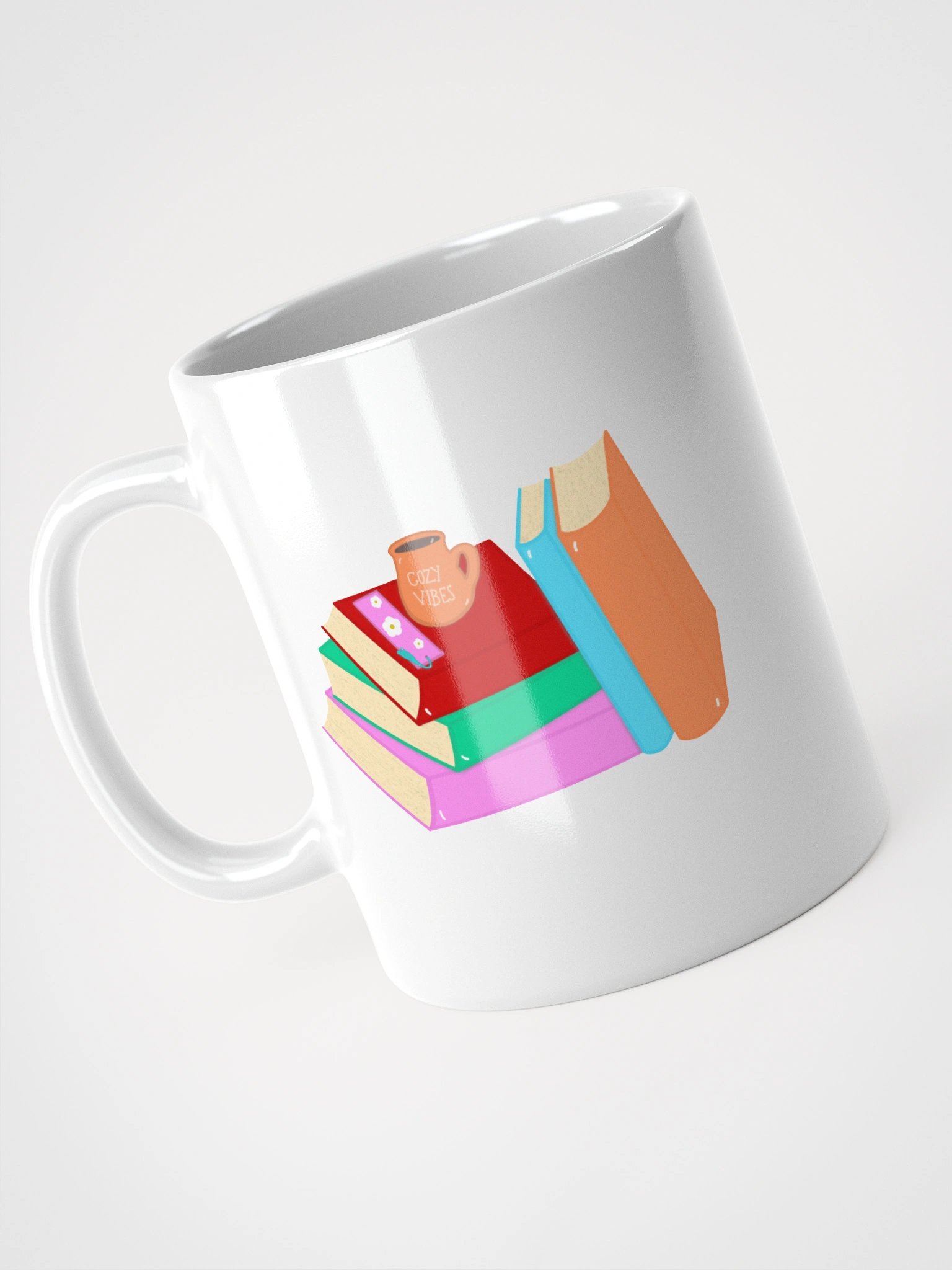 Cozy Book Lovers Book Stack Mug product image (4)