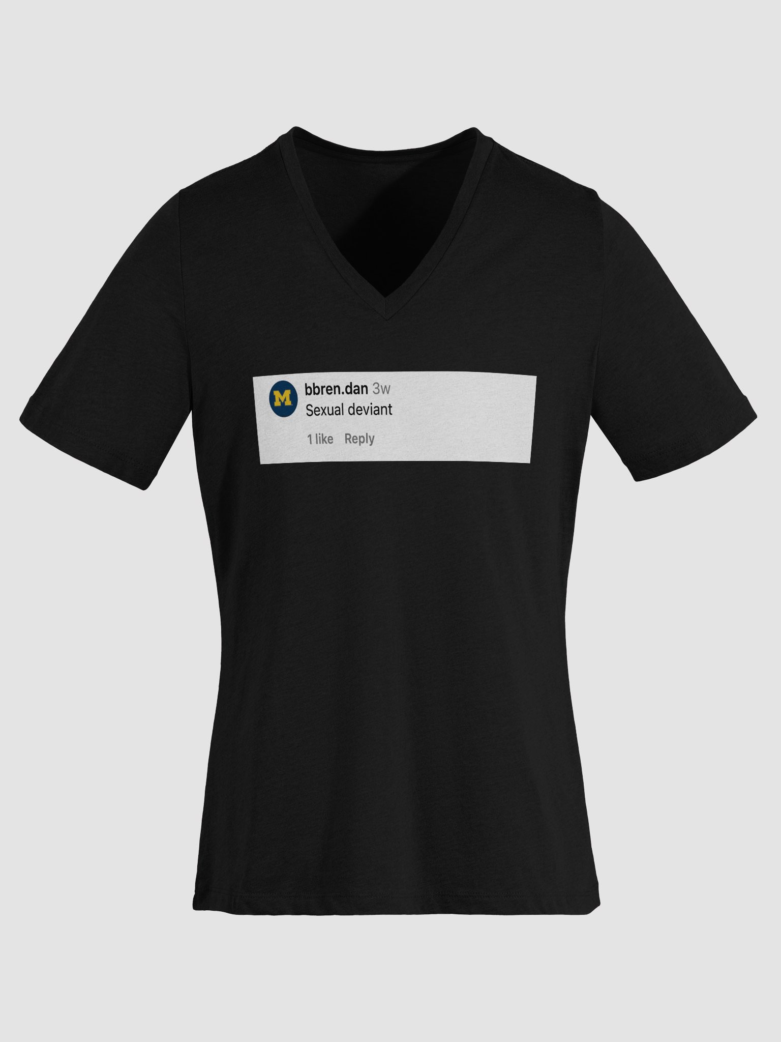 Sexual Deviant Comment Relaxed V-Neck Tee product image (29)