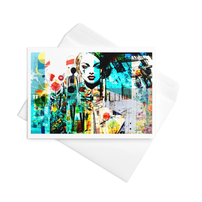 Abstract Diva by Edward Martin Card product image (1)