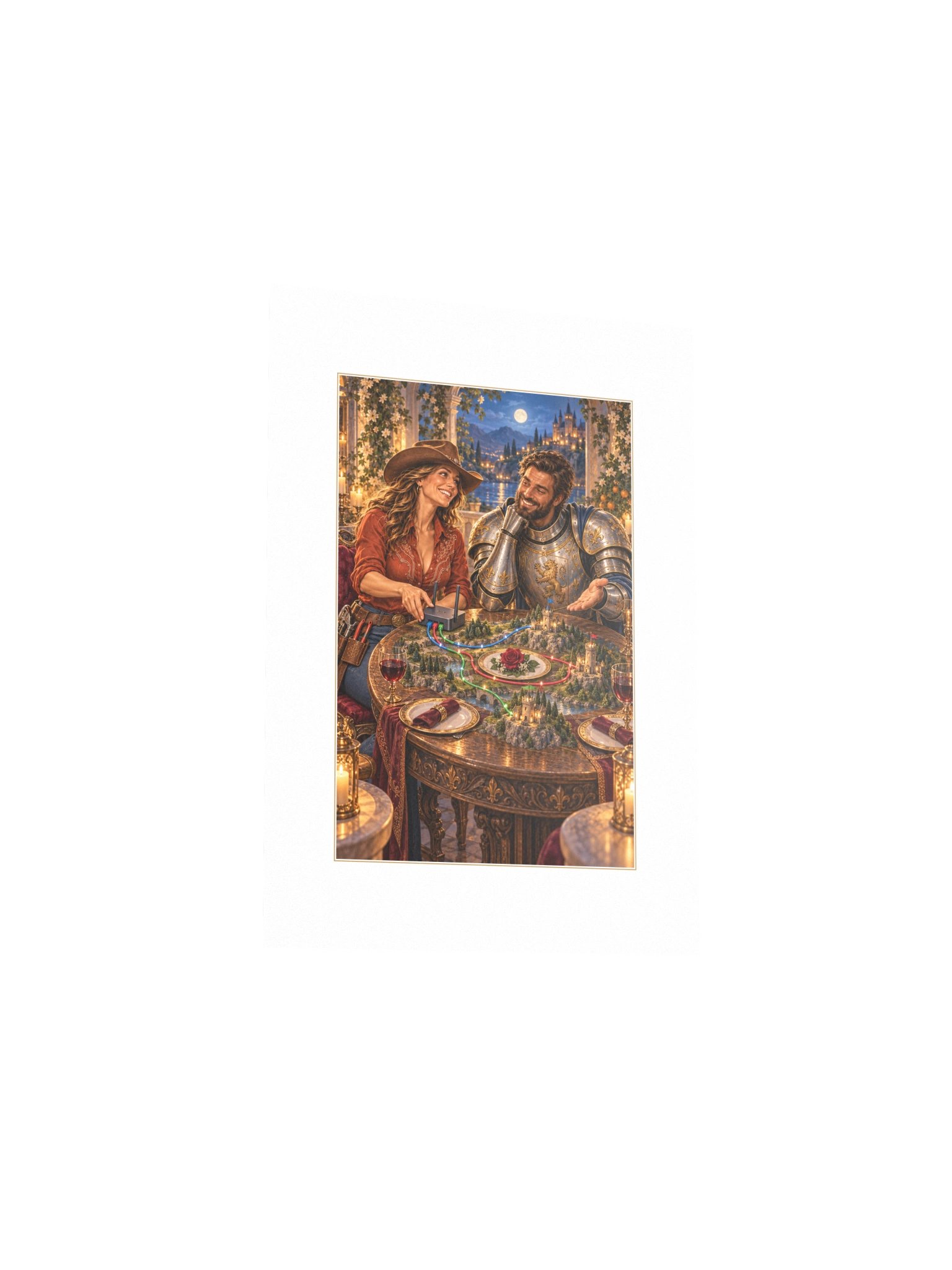 Routing Table Small Art Print product image (3)
