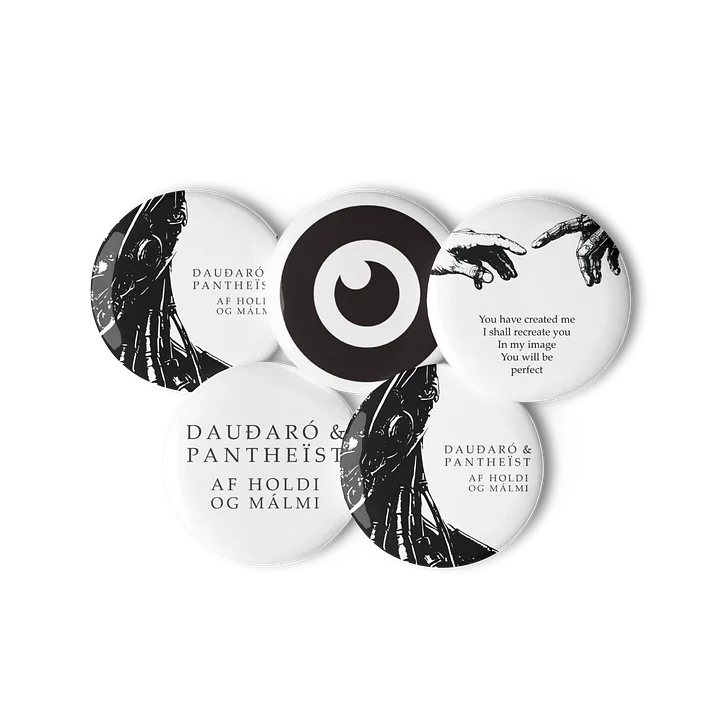 Dauðaró & Pantheïst — Af holdi og málmi Limited Edition Pins product image (3)