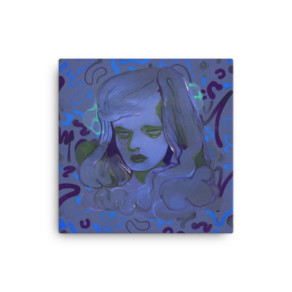 The Sea in Her Eyes Square Canvas Print product image (3)