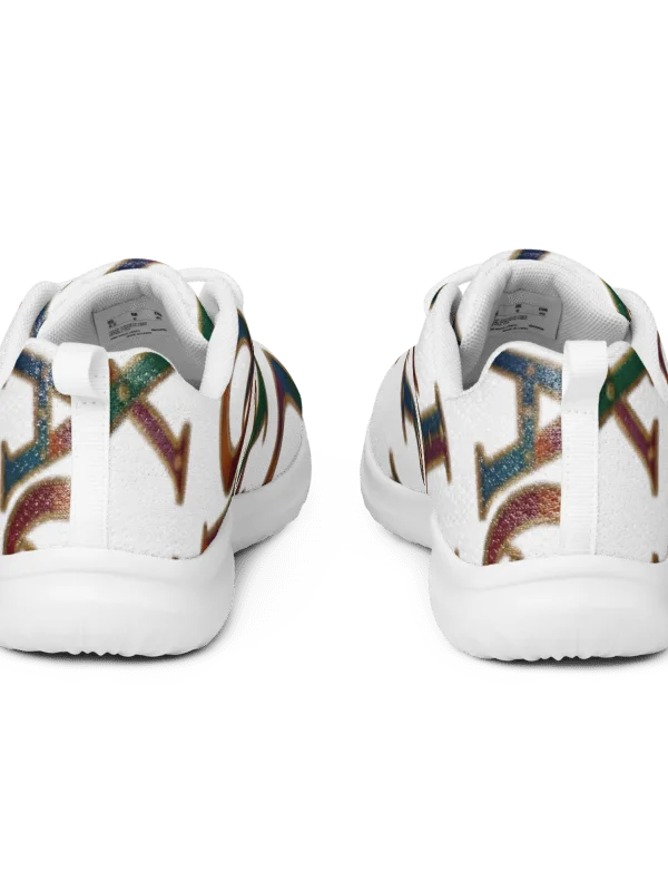 XZAQLI "Jeweled Script" Premium Women's Sneakers (White) product image (7)