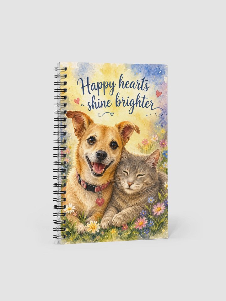 Happy Hearts Shine Brighter Spiral Notebook product image (1)