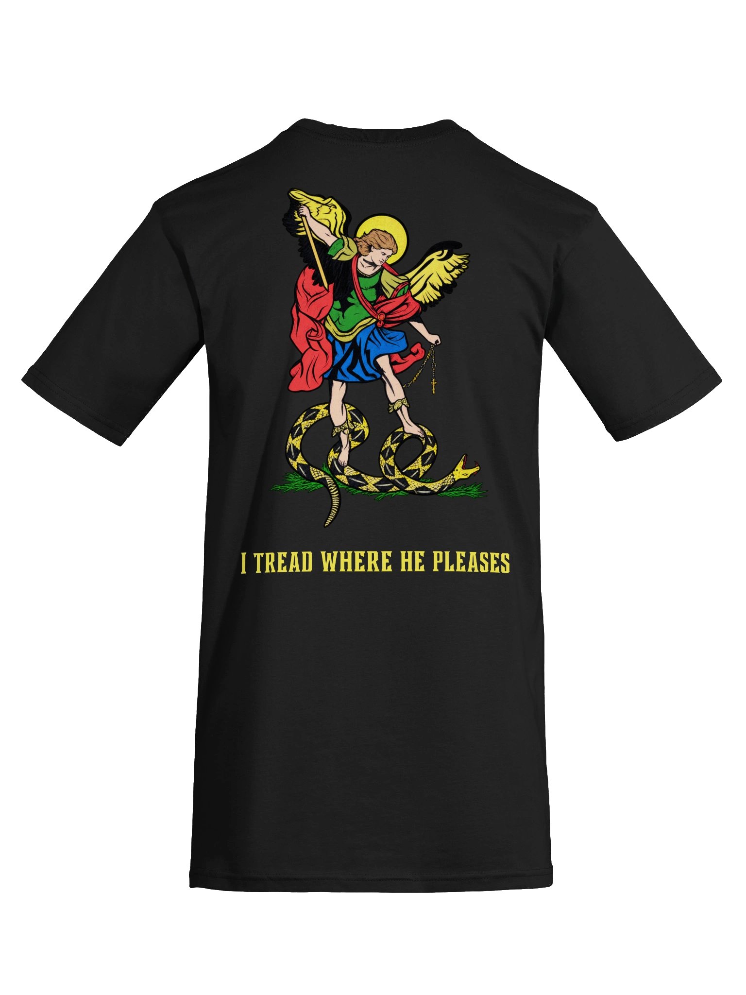 Saint Michael 'I tread where He pleases' - Heavy Tee product image (8)