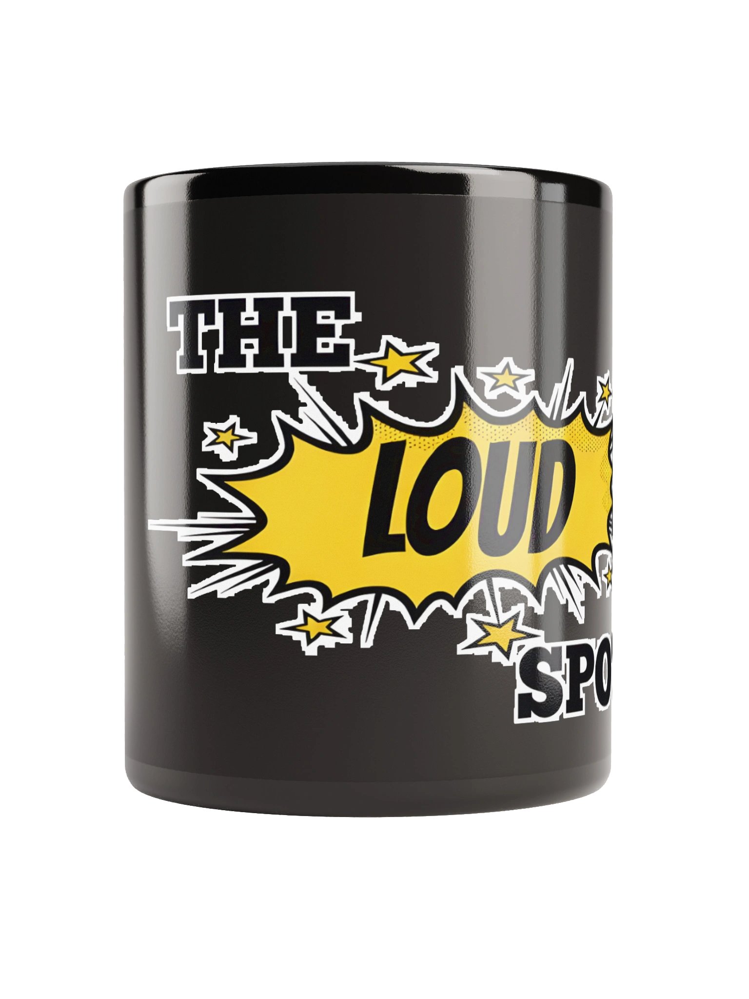 Explosive Elegance Black Glossy Mug product image (3)