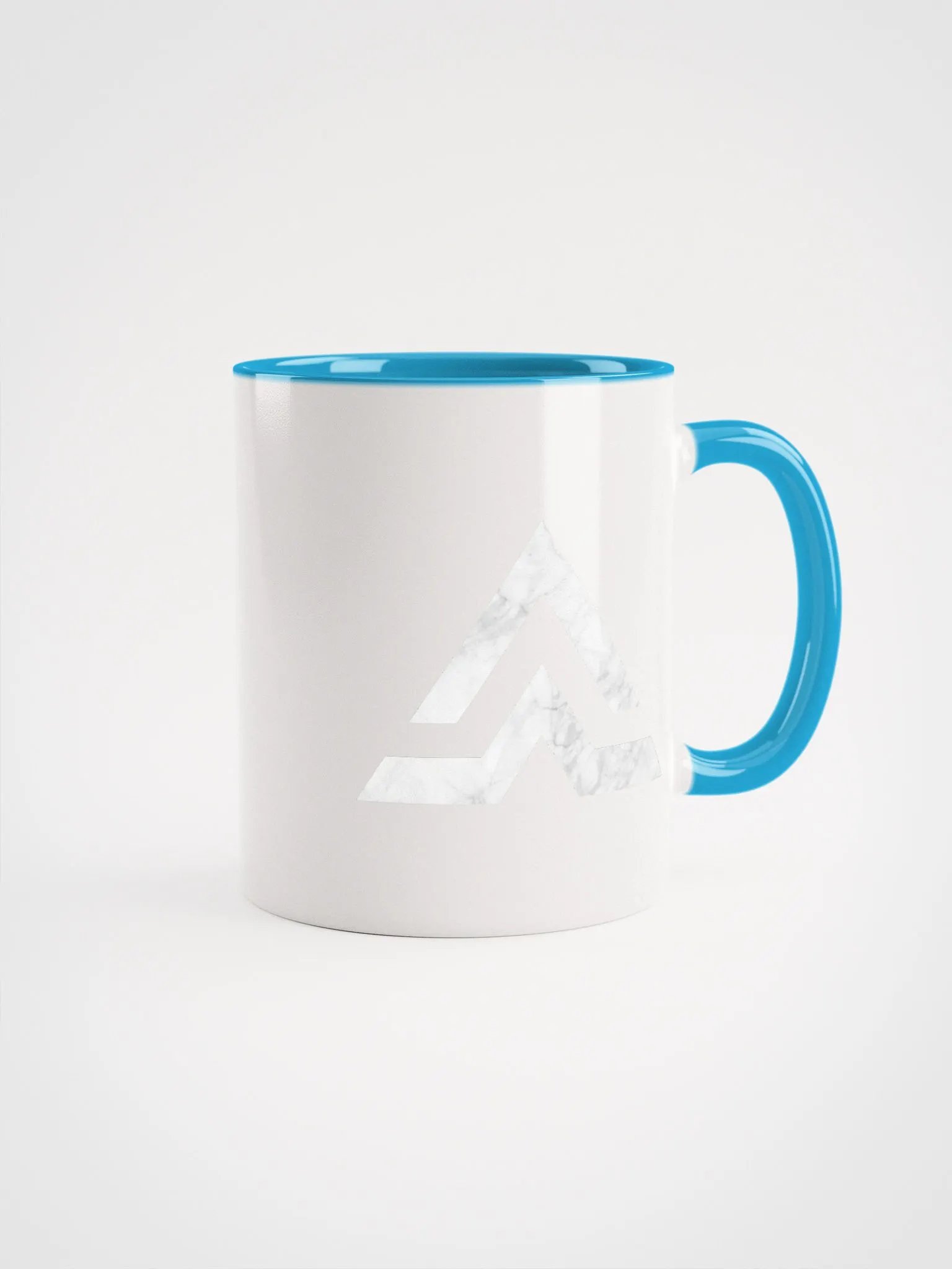 WHITE MARBLE & BLUE COFFEE CUP product image (1)