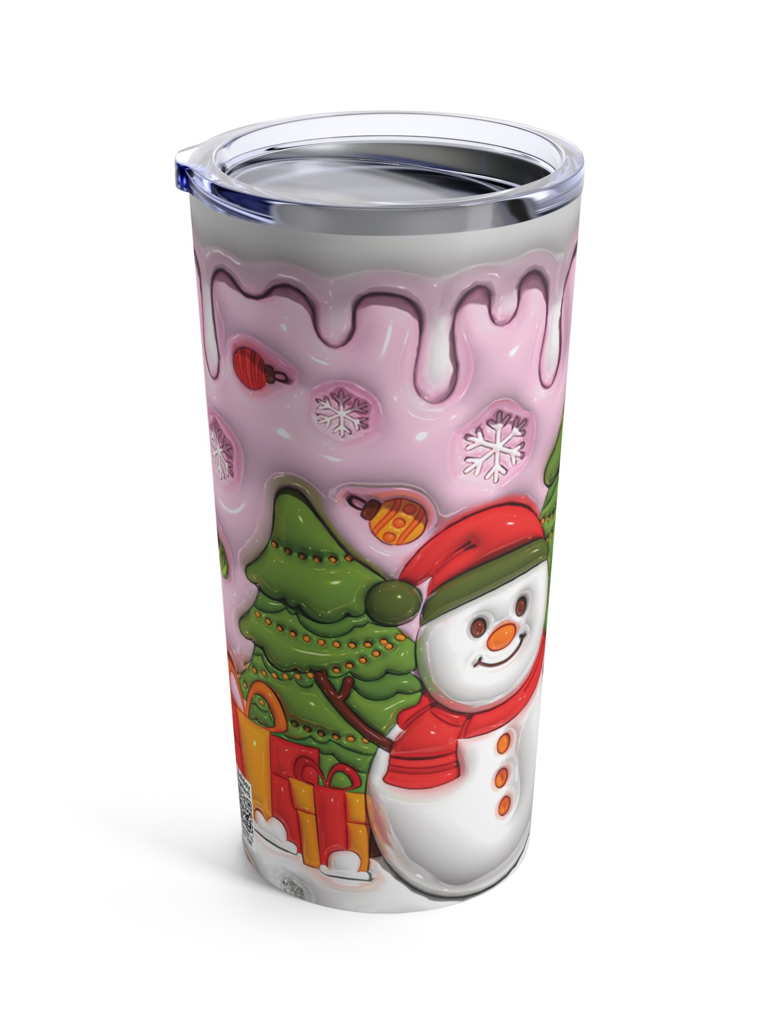 Delightful Santa Stainless Steel Tumbler product image (4)