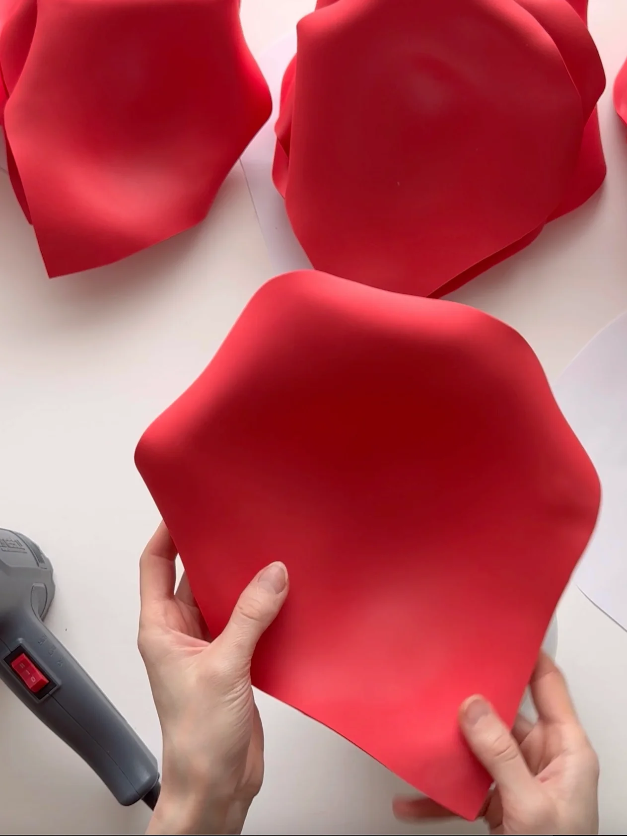 Giant Foam Rose for Wall Decor: Templates + Materials Checklist with links + Video Tutorial on YouTube product image (5)