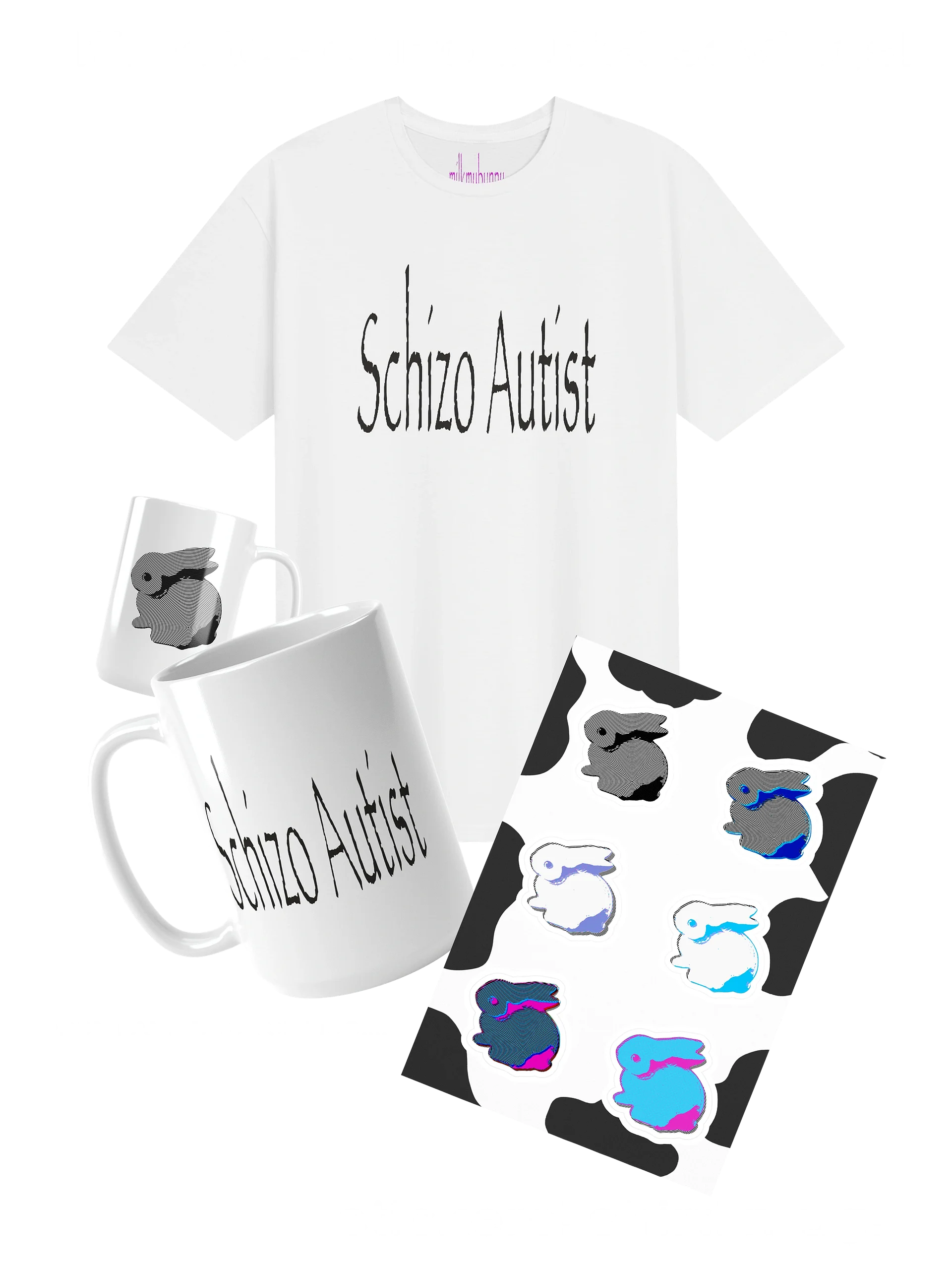 simple schizo autist bunny bundle product image (1)