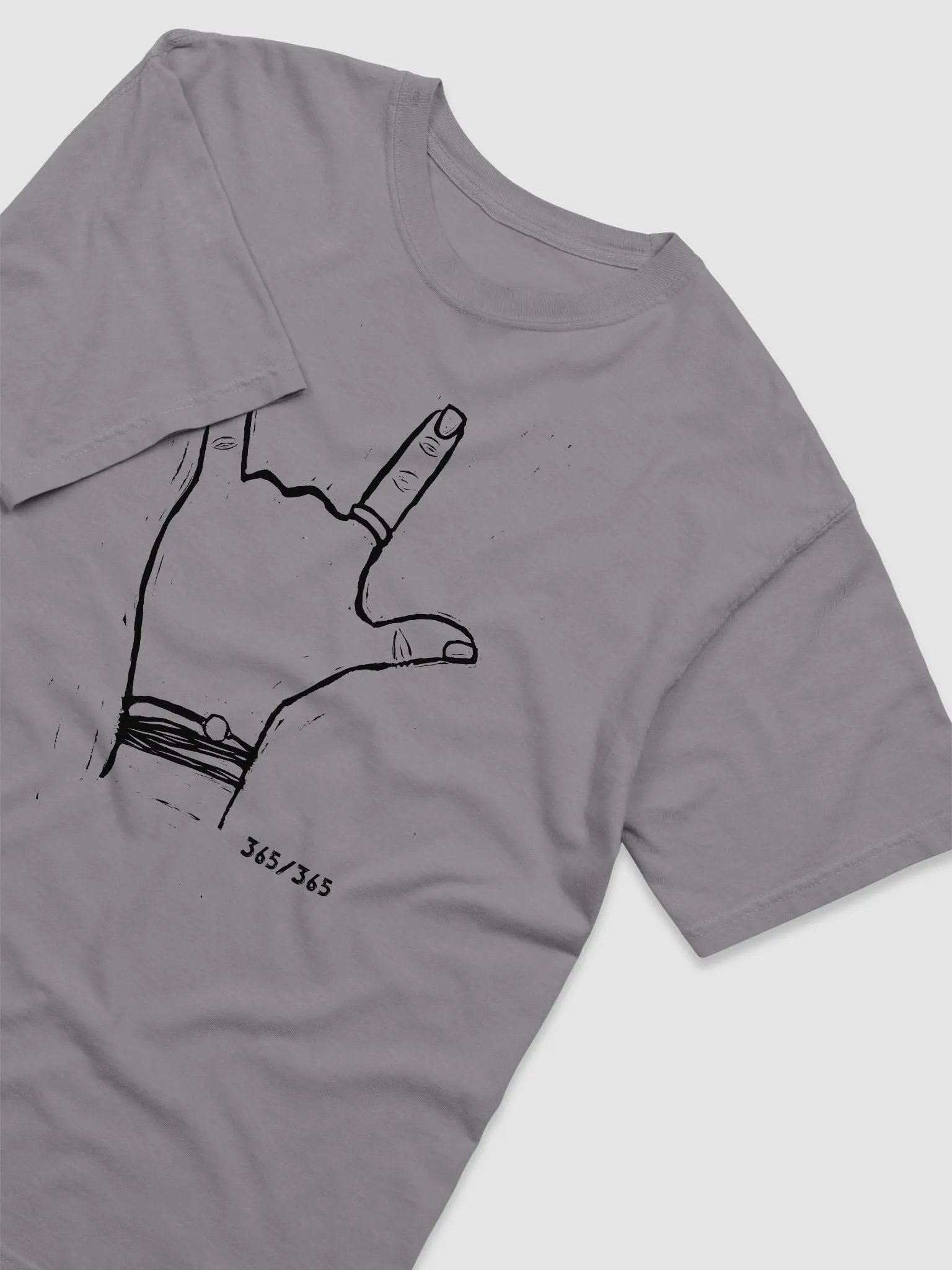 Linocut I Love You Short Sleeve Shirt product image (15)