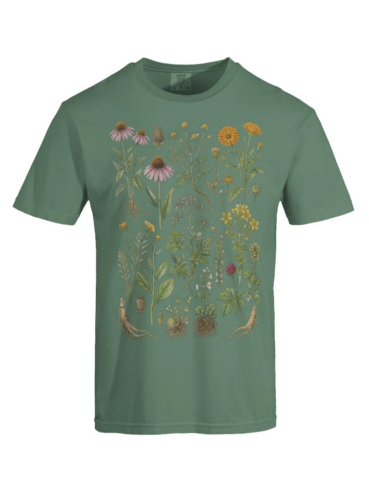 Vintage Botanical Shirt, Herbal Plant Graphic Tee, Comfort Colors Garden T-Shirt, Wildflower Floral Tee, Unisex product image (27)