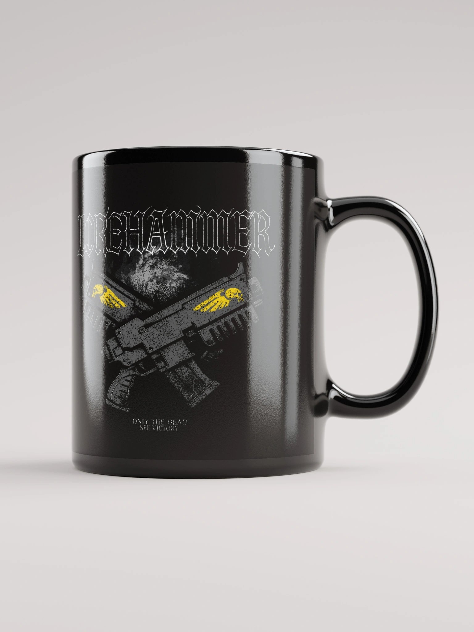VICTORY BLACK CERAMIC MUG product image (1)