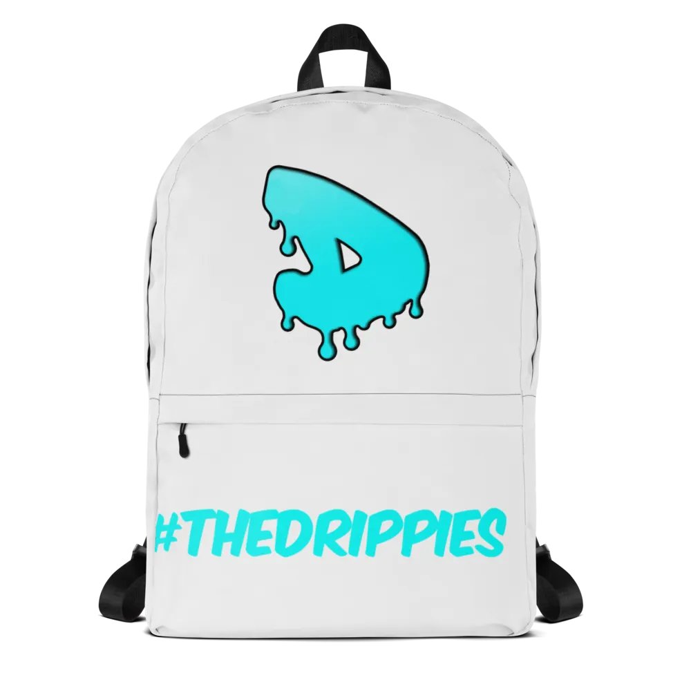 Cyan Drip All-Over Backpack product image (6)