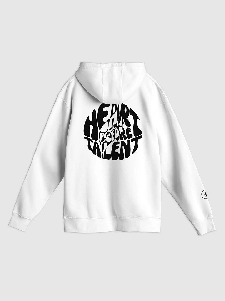 Heart Before Talent Hoodie | Black product image (1)
