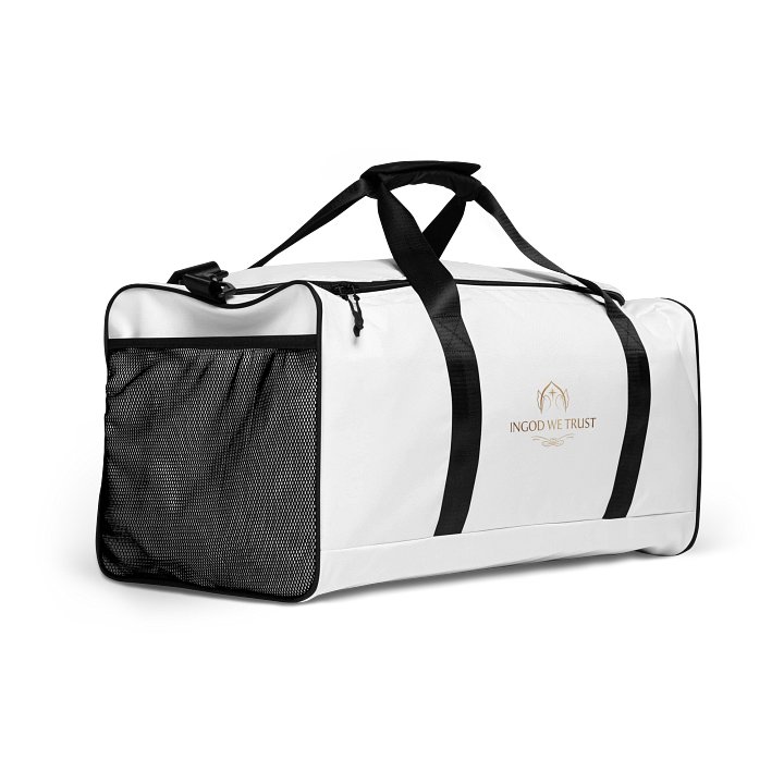Travel Bag, Large Capacity Sports Duffle for Gym, Church & Daily Use, Go along with GOD product image (2)
