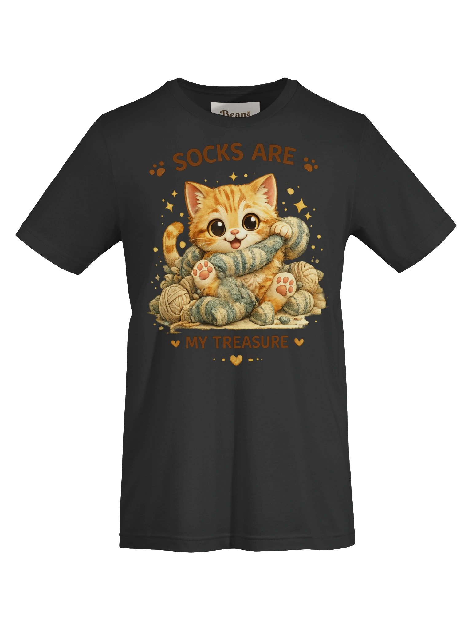 Beans Socks Are My Treasure Kitten Tee product image (16)