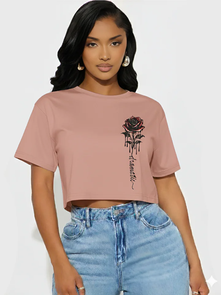 DRAMATIC ROSE x CROP TOP product image (1)