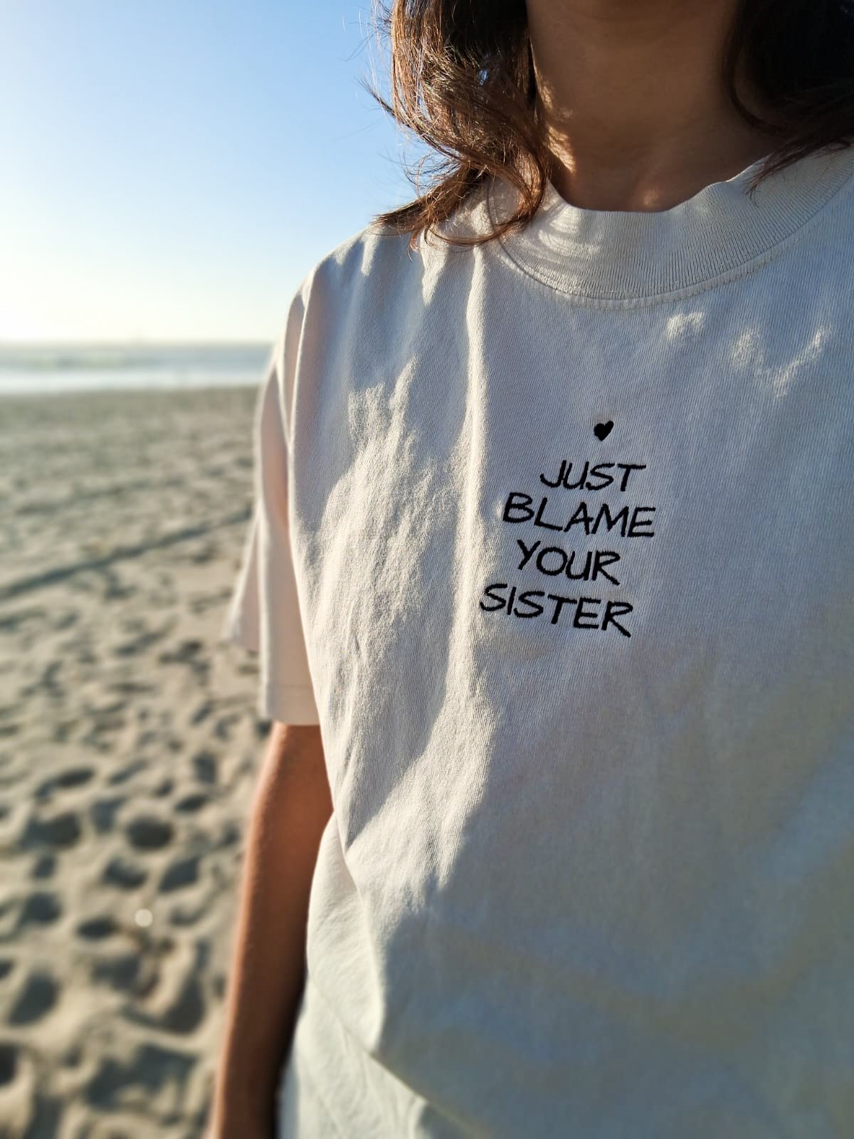 Just Blame Your Sister Oversized T-Shirt product image (3)