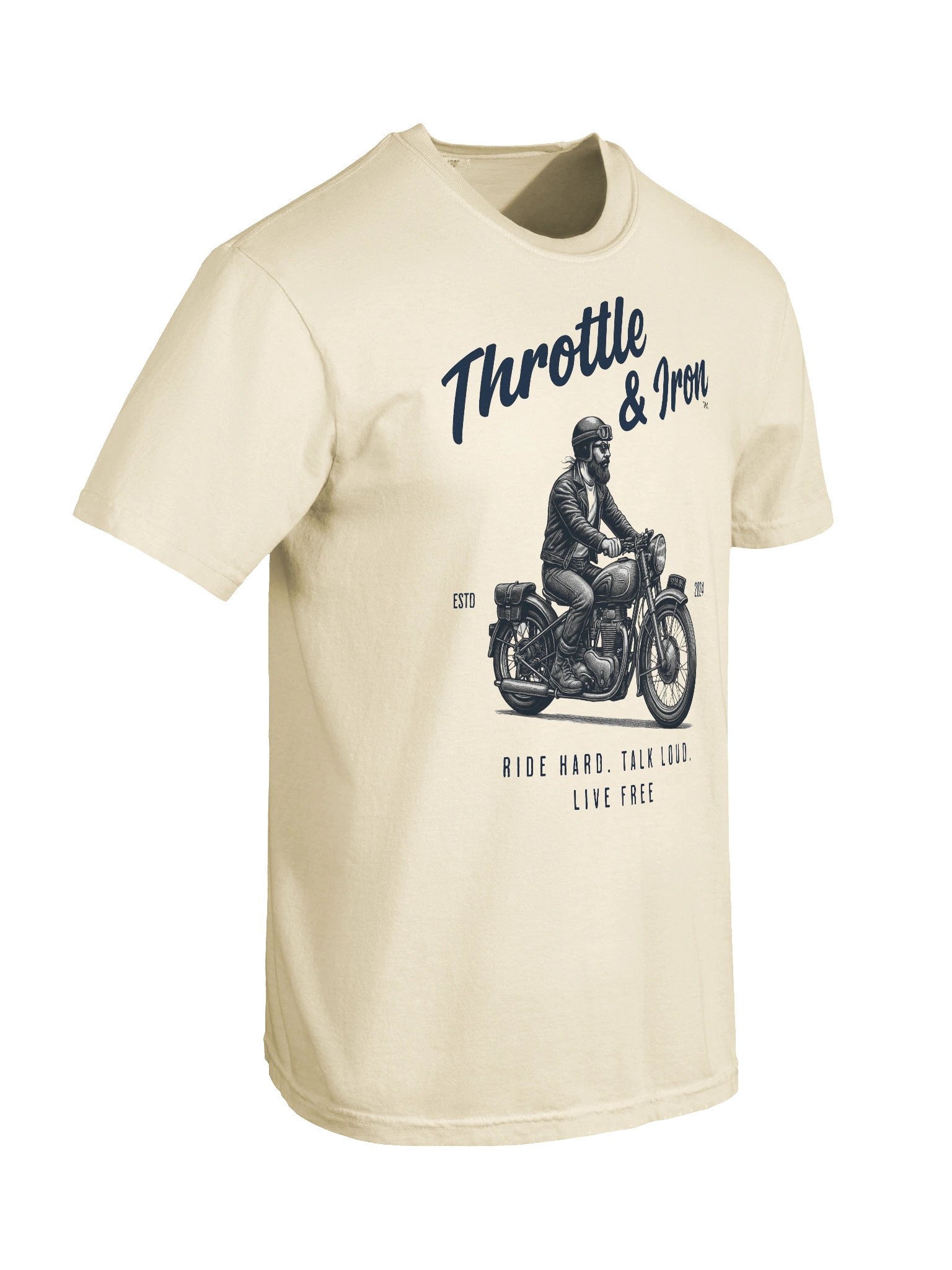 Throttle & Iron “Classic Cruiser” Tee — Men’s Retro Rider Edition product image (78)
