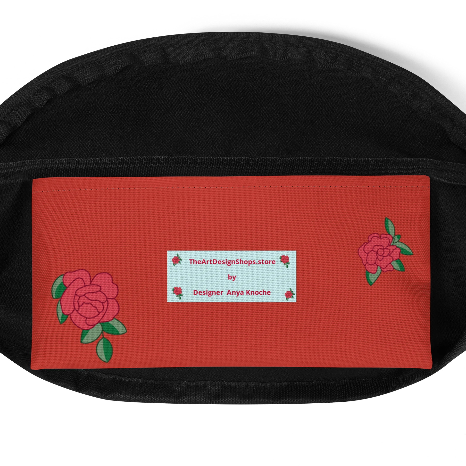 rose Harly Red All-Over Print Fanny Pack product image (4)