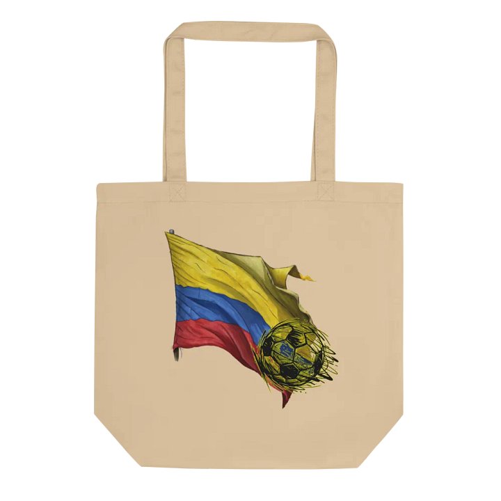 Colombian Flag Soccer Ball Eco Tote product image (1)