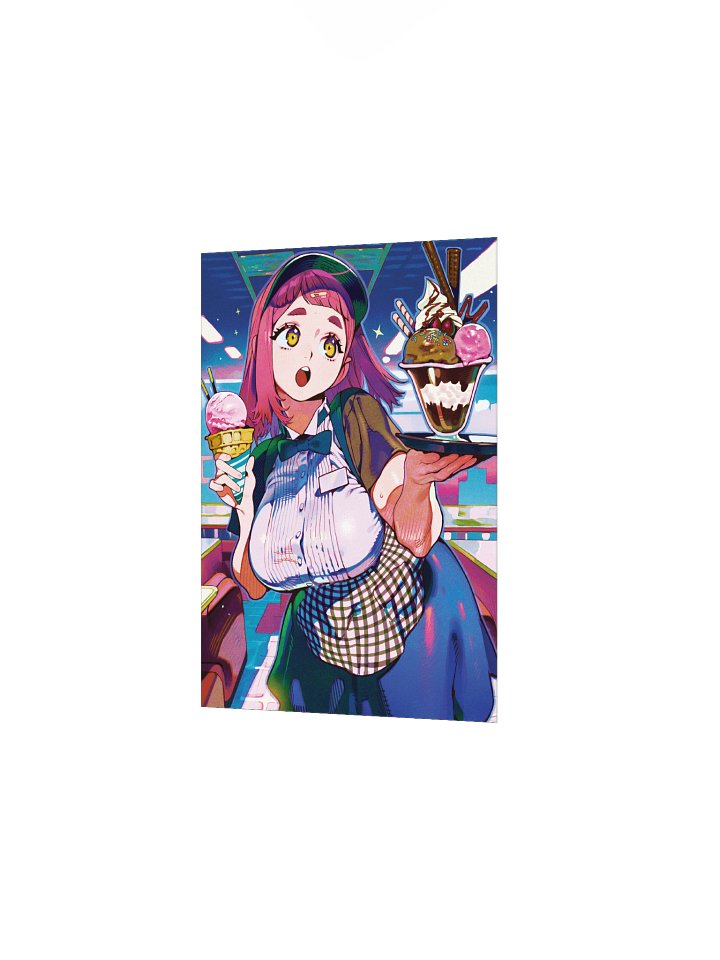 Awed Ice Cream Girl Print product image (2)