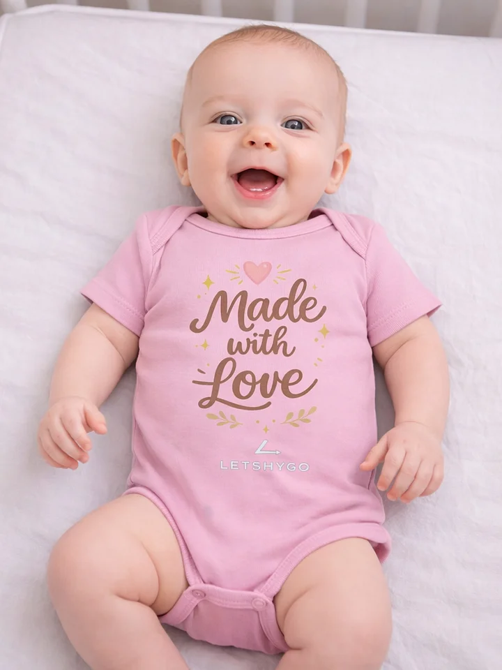 The Made with Love baby bodysuit product image (1)