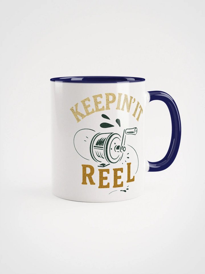 Keepin' It Reel Coffee Mug – Funny Vintage Fishing Gift product image (2)