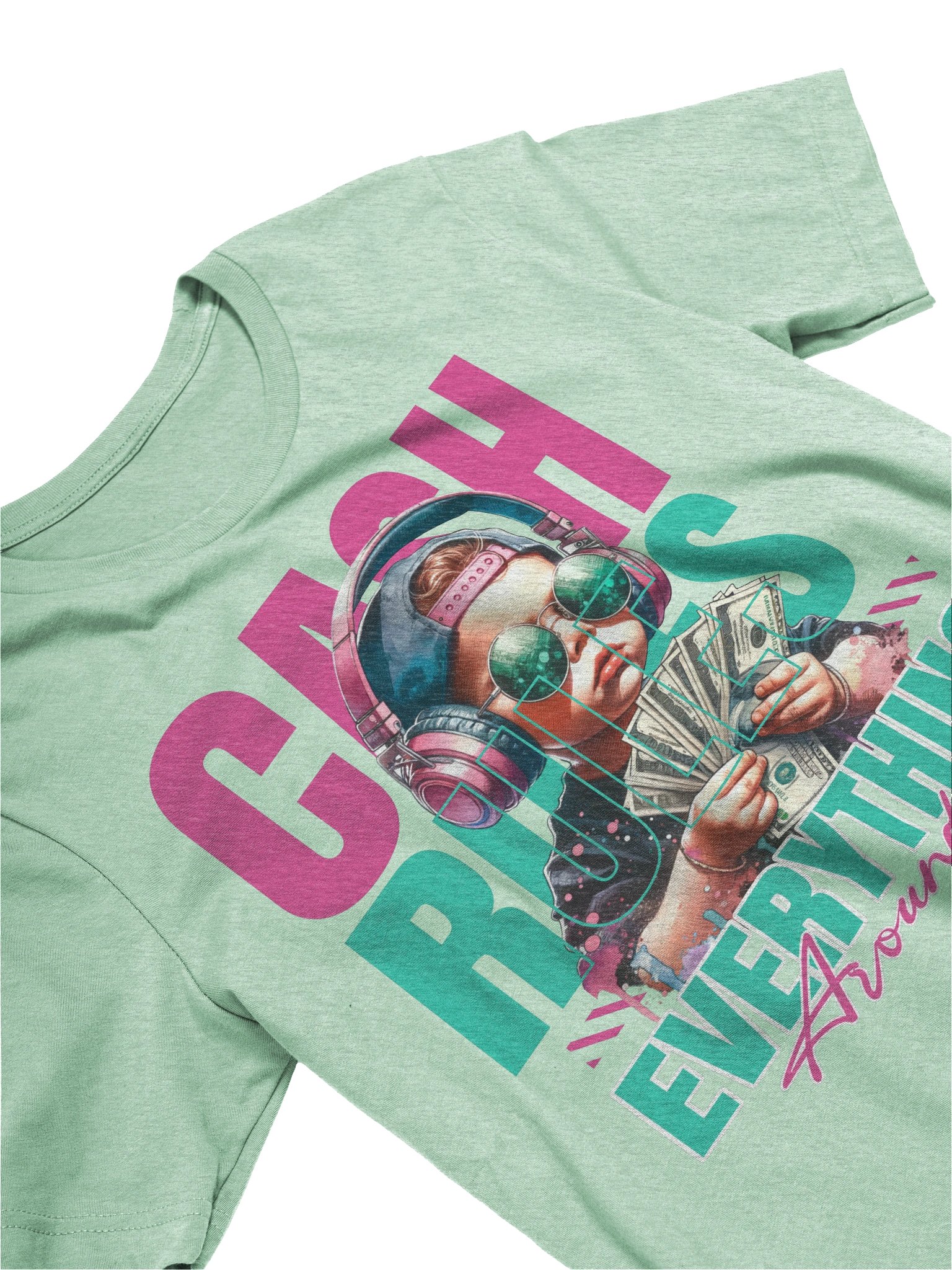 Cash Rules Quotes Graphic T-Shirt Streetwear Essential product image (27)