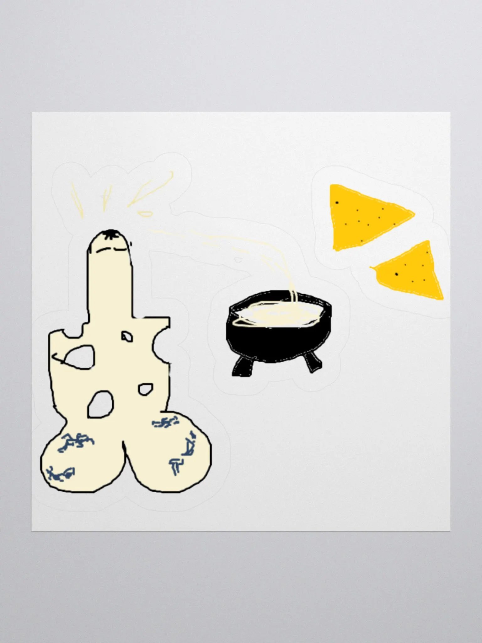 Dick Cheese Sticker product image (1)