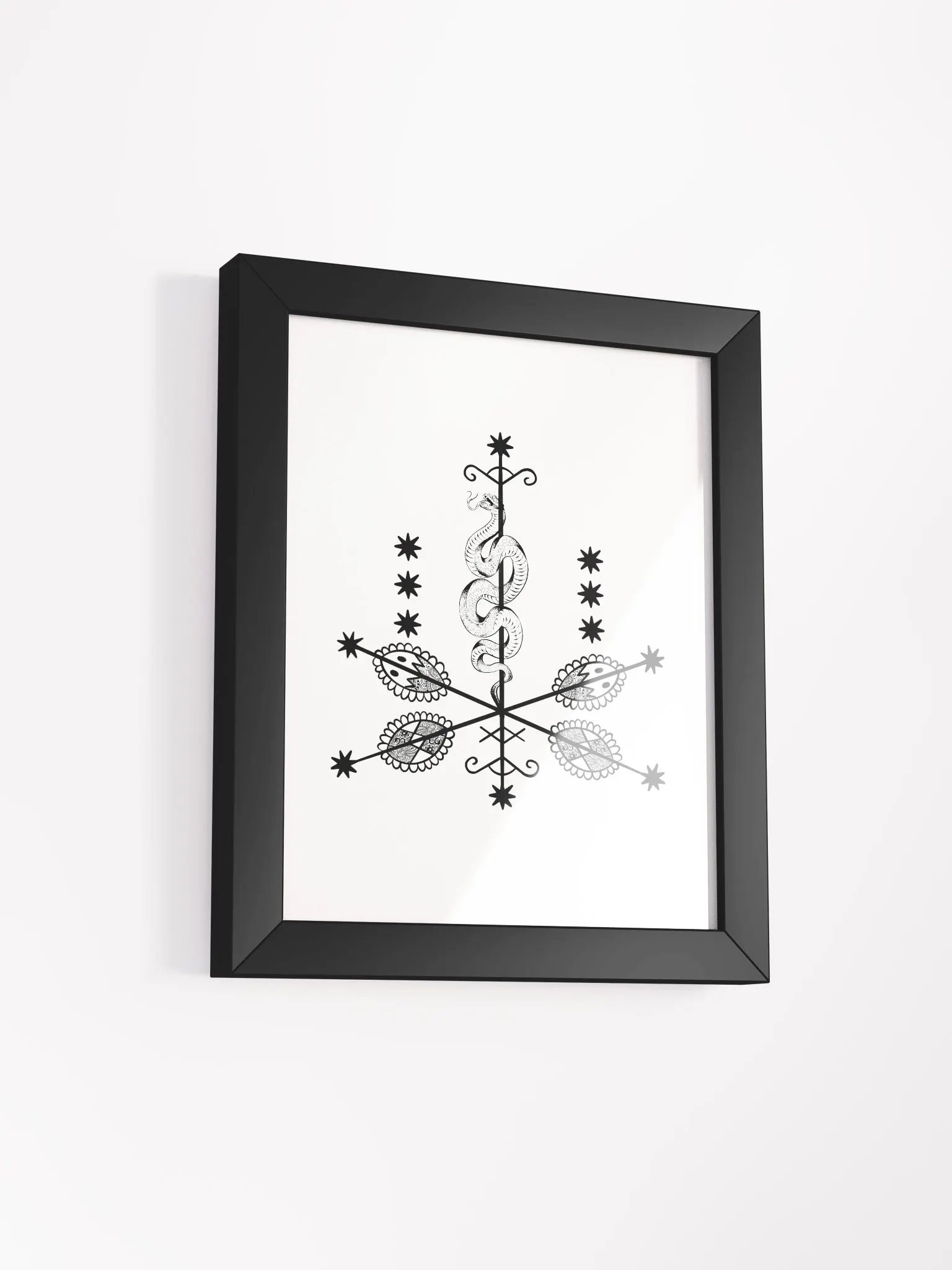 Frame with Ti Jean Petro vèvè product image (19)