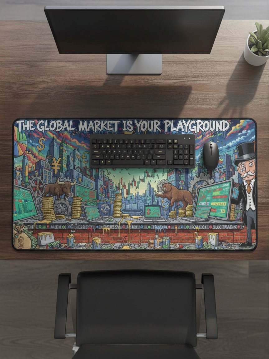 Deskmat "The global market" product image (2)