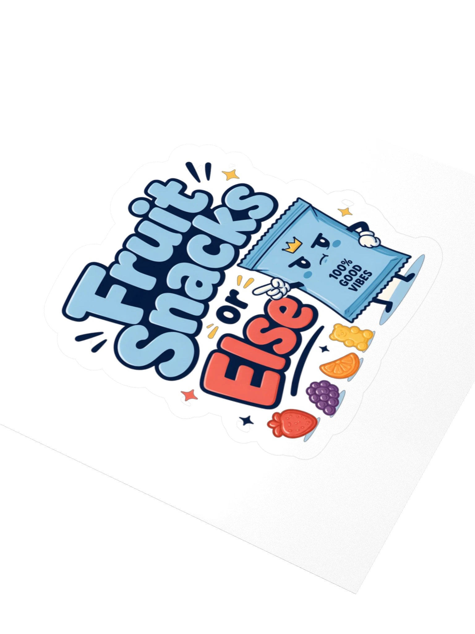 Fruit Snacks Or Else Sticker product image (3)