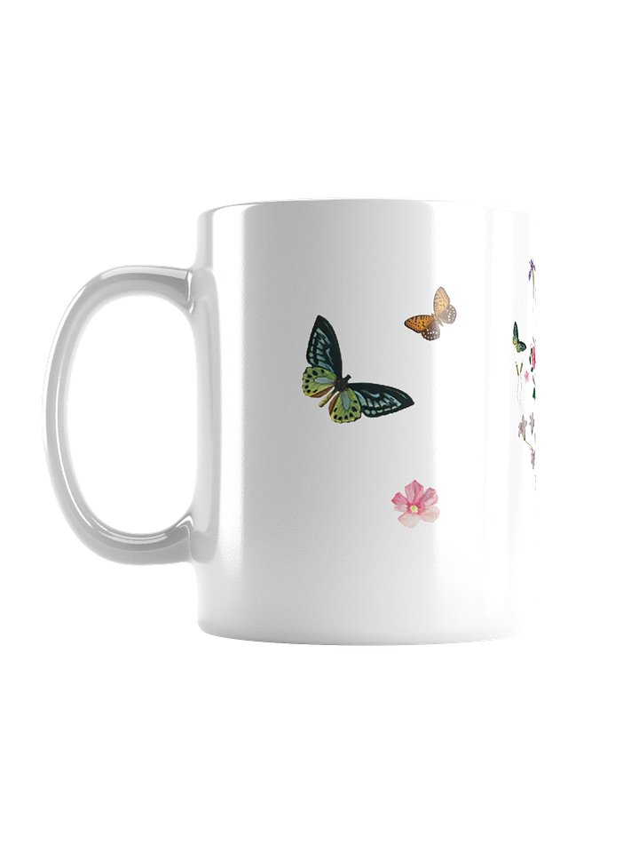2026 Yearly Text Floral & Butterfly Mug – Matthew 5:3 Ceramic Coffee Cup product image (2)