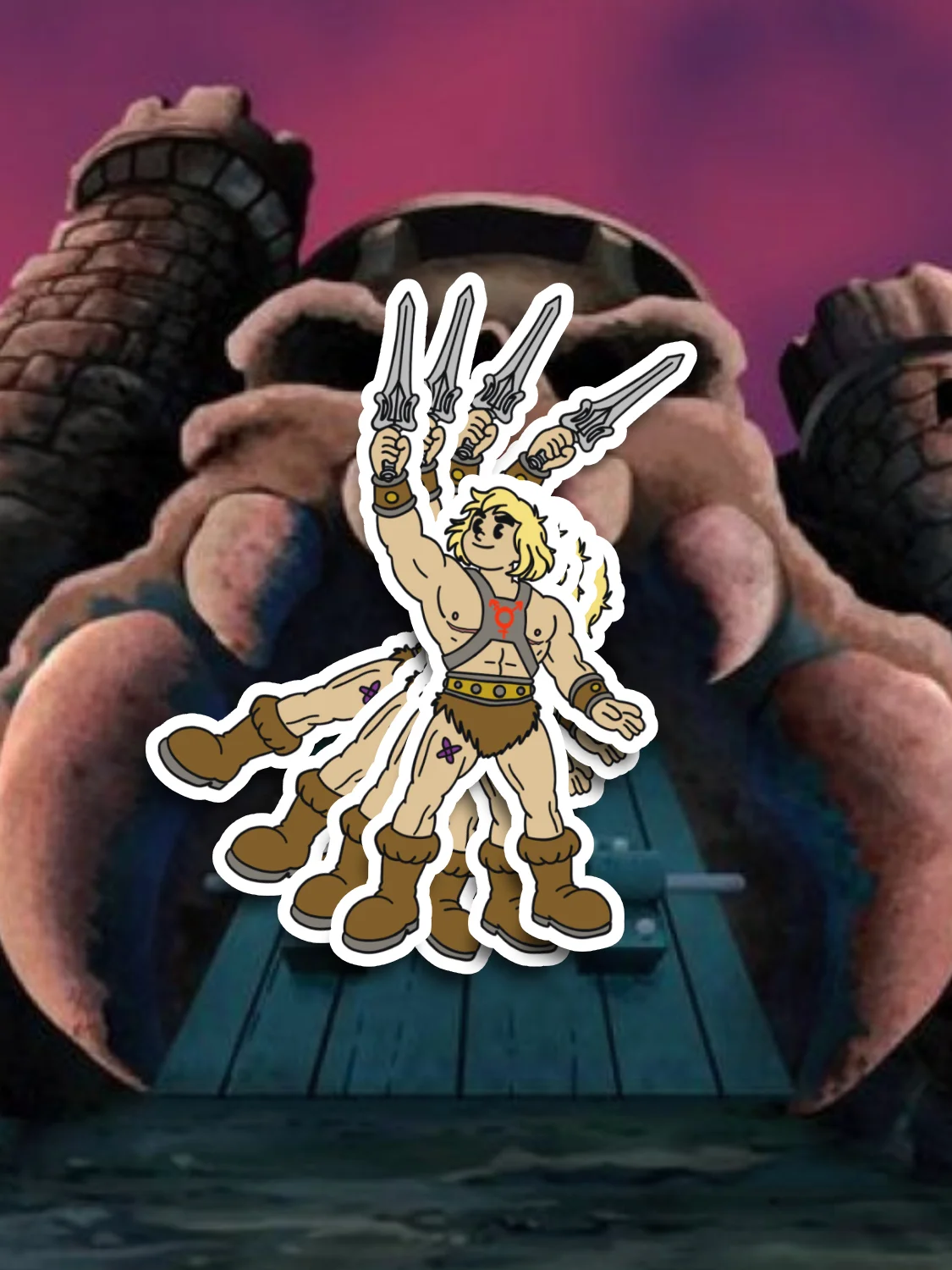 He/Him Man Sticker product image (1)