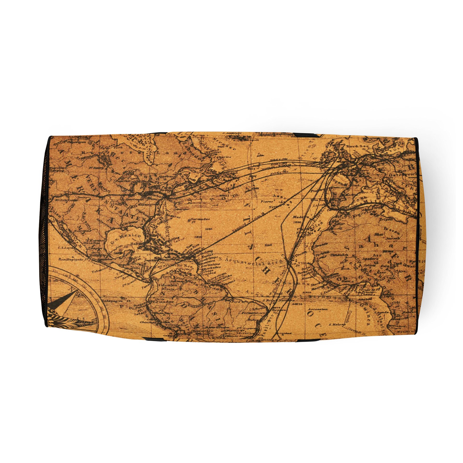 Vintage Americas Map All-Over Duffle Bag product image (5)