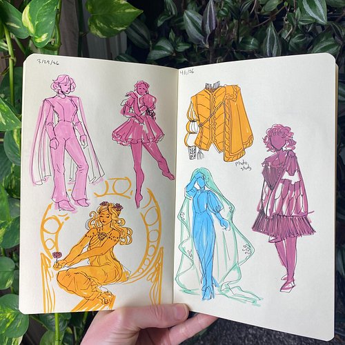 Trying to get back into more traditional sketching and doodles so here’s a sketch dump with some paint markers I got. 

#sket...
