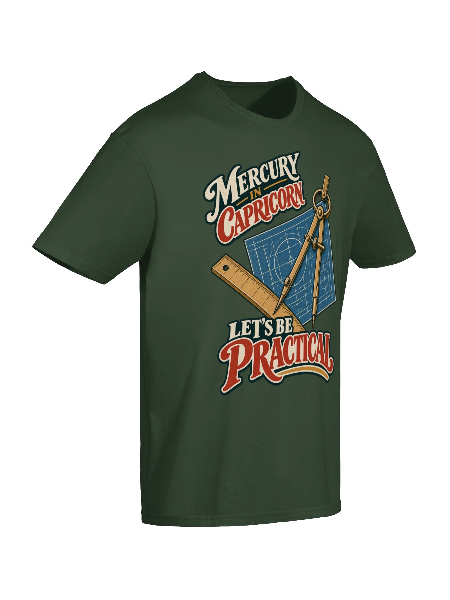 Mercury in Capricorn Let’s Be Practical Tee product image (6)