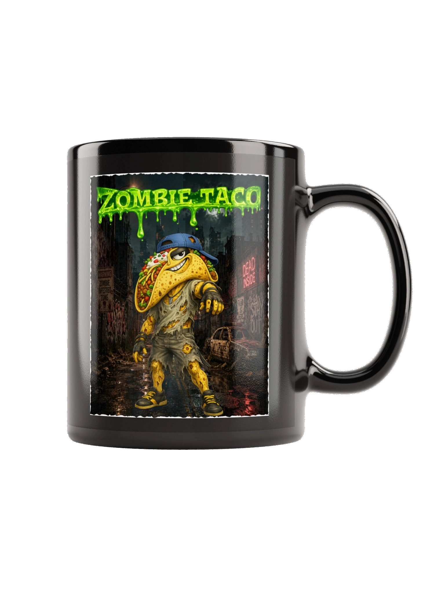 Zombie Taco Black Mug - The Taco family product image (5)