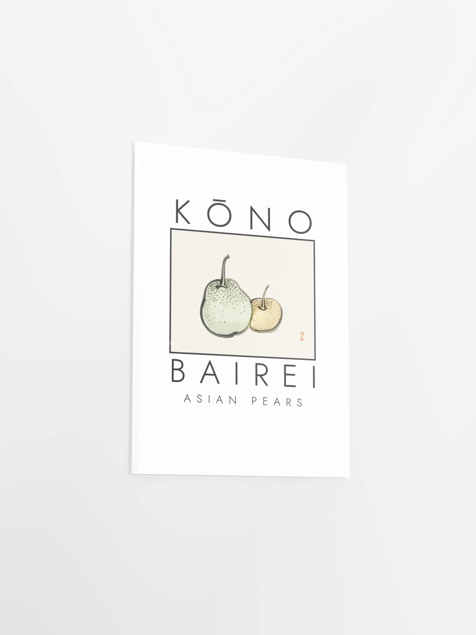 Kono Bairei Asian Pears Poster product image (22)