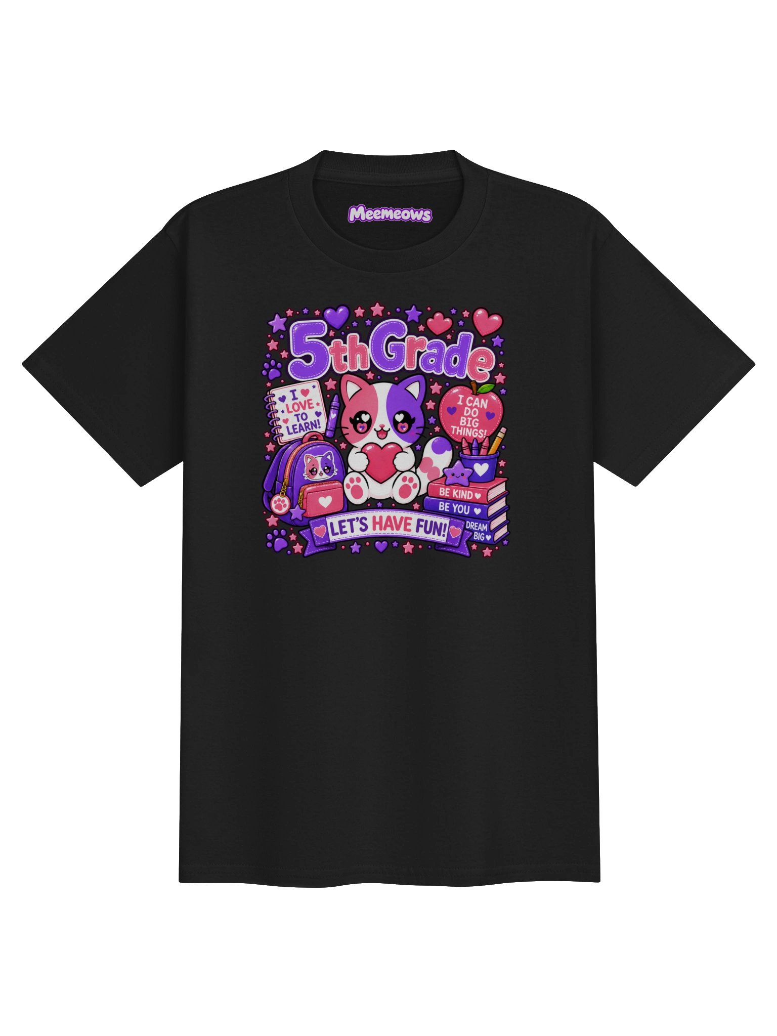 MeeMeows 5th Grade Learning Adventure Tee product image (1)
