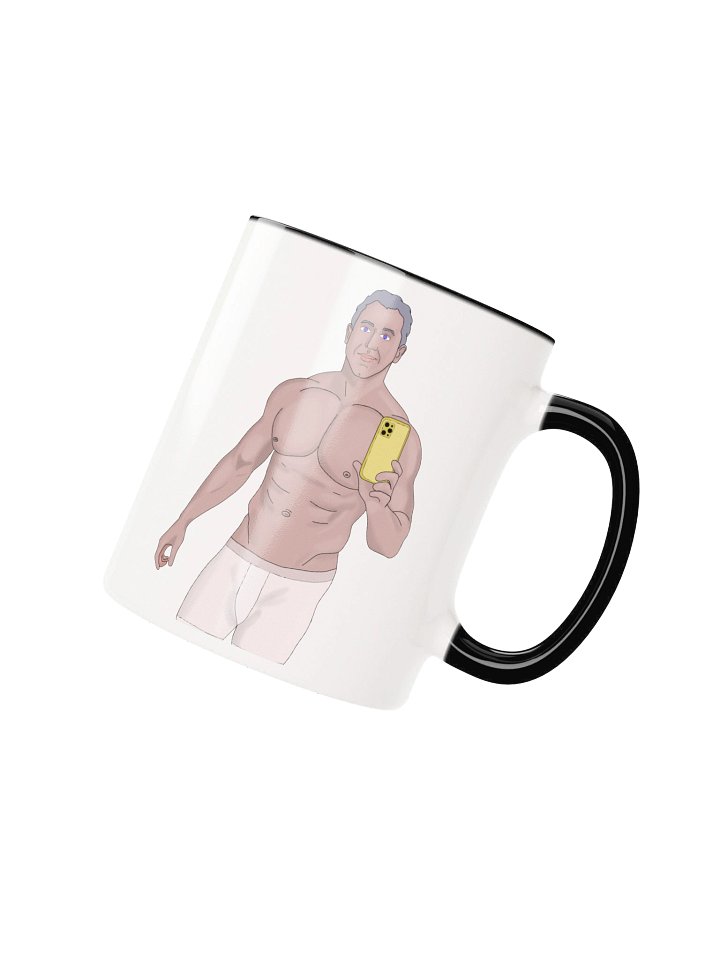 Gym Daddy Mirror Selfie Two-Tone Ceramic Mug product image (35)
