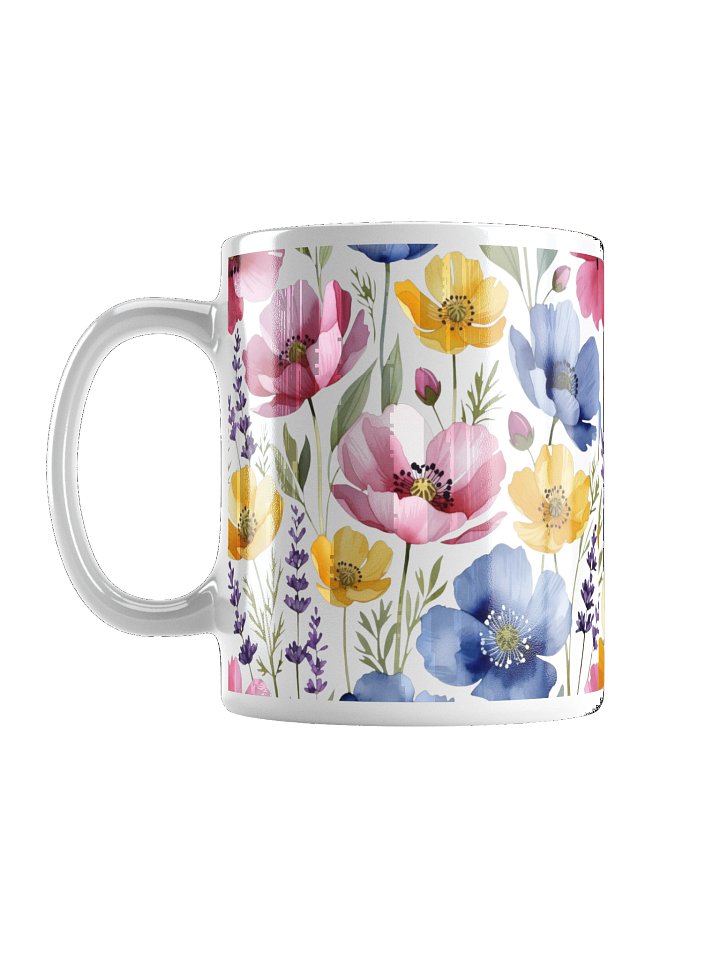Aesthetic Vibrant Wildflowers Ceramic Mug product image (1)