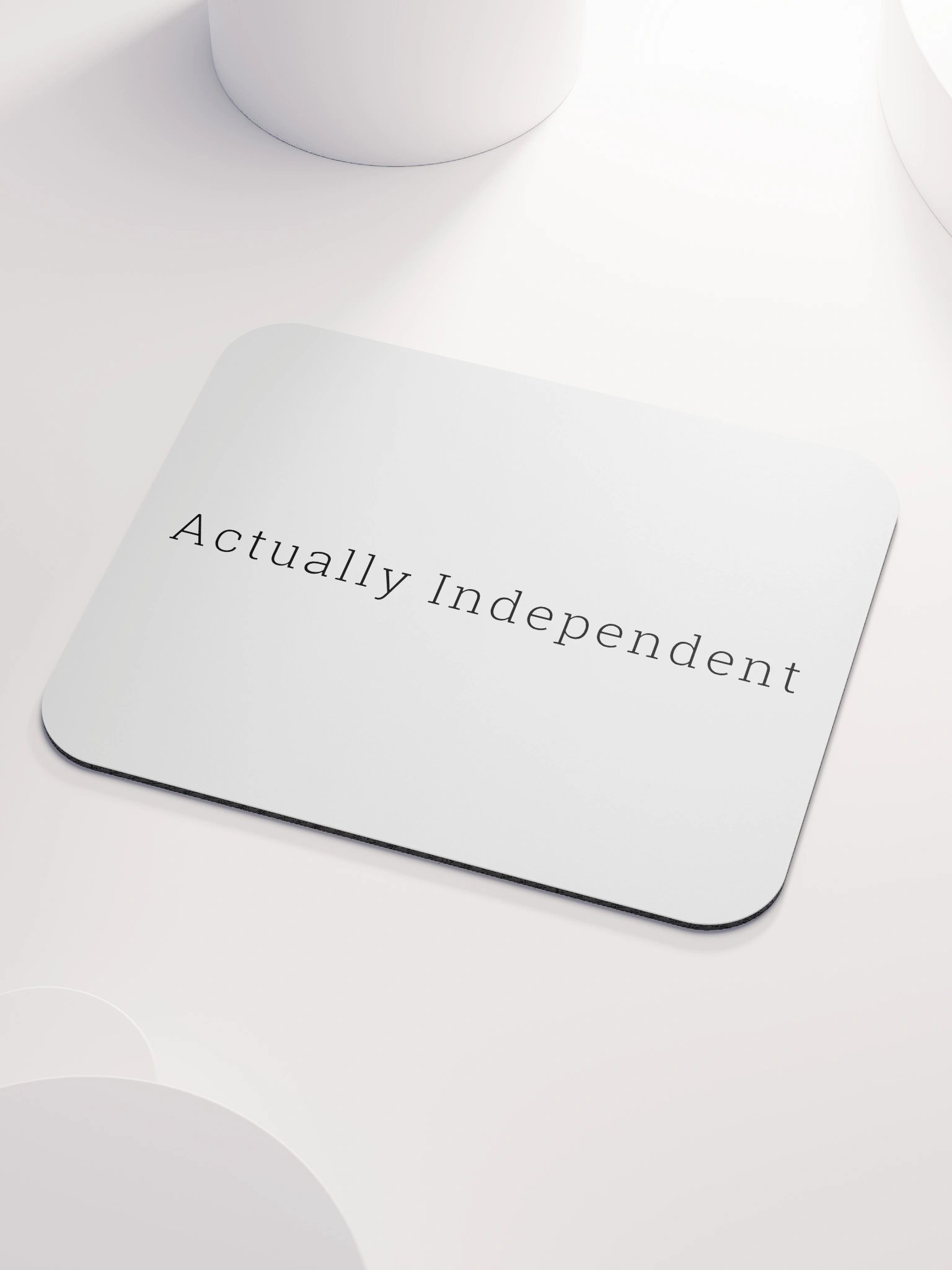 Actually Independent - Mouse Pad (White) product image (3)